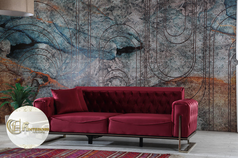 Scarlet Sofa Range Plush Velvet 3+2 - Choose Combination