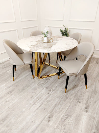 Nero 1.2 Round Dining Table with Sintered Stone Top