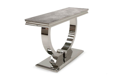 Arianna Grey Marble Console Table